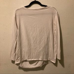 Lululemon White Quarter Length Top 6